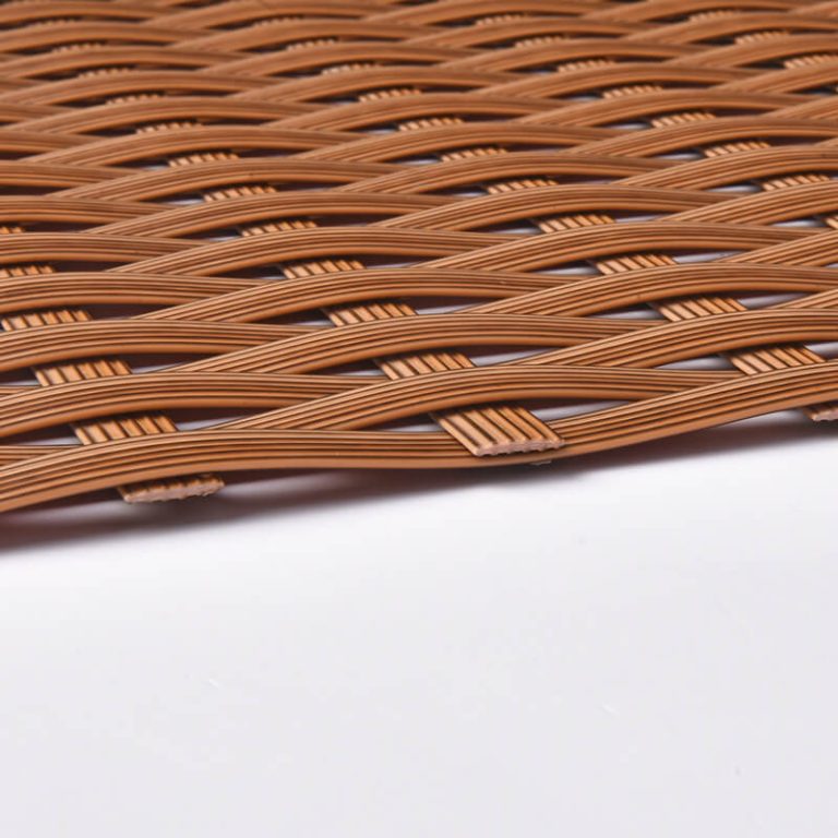 Brown PE rattan weaving material BM 32816 cross section