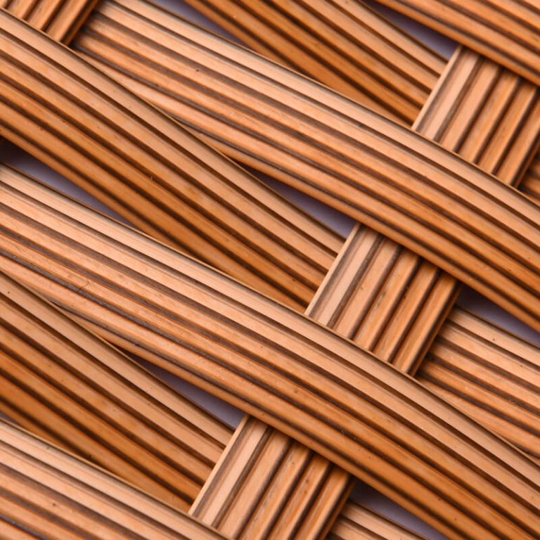 Brown PE rattan weaving material BM 32816 detail